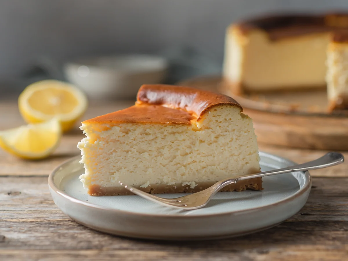 Koolhydraatarme cheesecake met Sukrin en amandelmeel